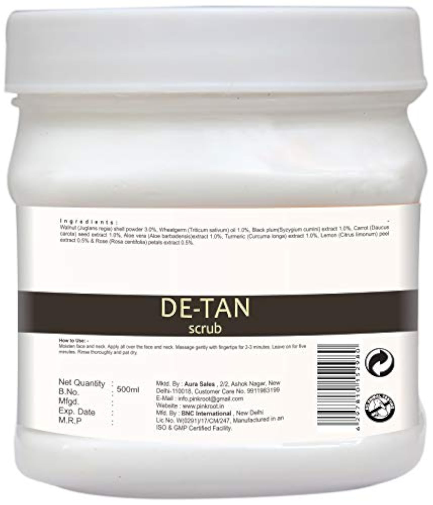 Cocoa Butter Cold Cream with De-Tan Scrub, 500 gm